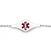 Childrens Sterling Silver Medical ID Bracelet .925