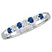 14kt. White Gold, Sapphire & Diamond Ring