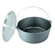 King Kooker CI24 24-Quart Cast Iron Pot with Aluminum Lid