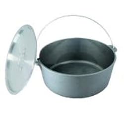 King Kooker CI24 24-Quart Cast Iron Pot with Aluminum Lid