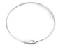 Sterling Silver Christian Fish Wire Choker Necklace