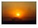 An American Humvee Drives Through the Desert at Sunset Near the Iraqi Border Photographic Poster Print, 16x12