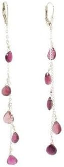 Michelle Roy - Stilletto Earrings - Pink Tourmaline - Deep Rose