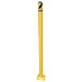 Vestil BOL-42-2 Yellow Powder Coat Pipe Safety Bollard, Steel, 1-3/4" OD, 42" Height