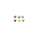 Rainbow Heart Charms Dec-Ons, 1/2