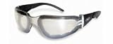 Global Vision Rider Plus Foam Padded Riding Glasses CLEAR MIRRORED