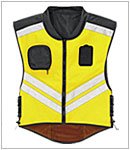 Motorcycle Vests - Vega Yellow Motorcycle Safety Vest MV91120