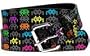 FRENCH CRAFT 38 MM BONDED W/ GLOVE BACK, ARCADE ALIENS PATTERN & NICKEL SNAP OFF BUCKLE