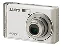 Sanyo VPC-S1070 - Digital camera - compact - 10.0 Mpix - optical zoom: 3 x - supported memory: MMC, SD, SDHC - white