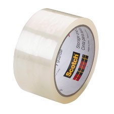 50m Clear Box Sealing Tape 12 Rolls by 3M
