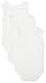 SpaSilk 100% Cotton Sleeveless Lap Shoulder 3-Pack Bodysuit - White/Pink, 6 Months