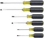 Klein 85074 6 Piece Screwdriver Set with Cushion Grip Assortment