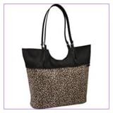 Leopard and Black Balmoral Diaper Bag