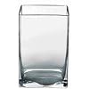6" Glass Rectangular Vases