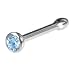 Austrian Crystal AQUA Nose Bone