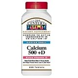 Calcium 500 mg + D - 200 tabs., (21st Century)