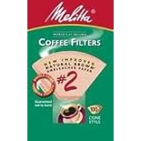 Melitta 622752 100 Count, #2 Brown Cone Filter