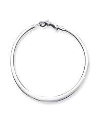 Sterling Silver Hoop Earrings QE3747"