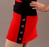 Folter GROMMET SKIRT in Red- All Sizes