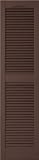 Mid-America 15x31 Federal Brown Louvered Shutter