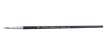 Charles Leonard Inc. Water Color Brushes with Pointed Rounds, # 6, 0.68 Inch Camel Hair, Black Handle, 1 Dozen (73506)
