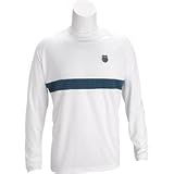 K-Swiss Reinforcer LS Crew (COLOR: White/Blue, SIZE:Extra Large)