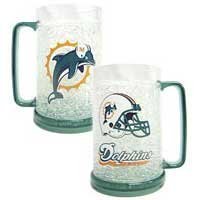 SportingGoods: Miami Dolphins NFL Crystal Freezer Mug