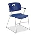 Safco Products Company SAF4286BU Back Stack Chair w- Arms- 21-. 25inchx22inchx32-. 50inch- Blue