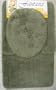 3 PIECE BATHROOM RUG, CONTOUR & LID COVER SET - OLIVE GREEN