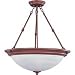 Maxim Lighting - 5845MRCS : 3-Light Invert Bowl Pendant - Country Stone