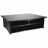Rolodex 82431 Wood Tones Printer Stand, 21W X 18D, Black