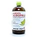 American Health Acidophilus Liquid, Banana is composed of hardy, viable balanced cultures of specially selected strains of lactobacillus cultures in a natural palatable base of predigested milk solids (which makes it suitable for most lactose intolerant individuals). The organisms involve three strains of Lactobacillus acidophilus (Including the original Metchnikoff strain and a special strain from the Pasteur Institute), a strain of Lactobacillus bulgaricus, a strain of S. thermophilus and a strain of B. bifidum. When packaged, each tablespoon provides approximately 10 billion friendly organisms. Aids in establishing and reinforcing favorable intestinal flora.