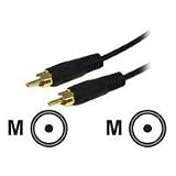 C2G / Cables to Go Value Series 03167 Mono RCA Type Audio Cable, Black (6 Feet/1.82 Meters)