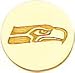 14K Gold NFL Seattle Seahawks Logo Tie Tac