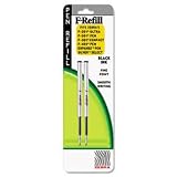 Ballpoint Pen Refill, Fine Point, Black Ink ZEB85512