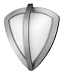 Hinkley Lighting 1634TT-ES Atlantis Energy Smart 1 Light Outdoor Wall Light in Titanium with Satin Opal glass