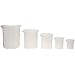 Kimble Kimax 222195 5Piece Glass Low Form Griffin Beaker Set