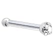 Platinum 1.5mm Genuine Diamond Nose Bone - 18 Gauge