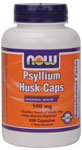 Psyllium Husk Caps by NOW Foods - (500mg - 200 Capsules)