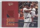 2004 Leaf Shirt Off My Back Jersey Number Patch #2 - Andruw Jones/50