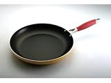 NapaStyle Porcelain Nonstick Aluminum 12-Inch Skillet, Mustard