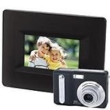 Polaroid i830 Black 8 MP Digital Camera & 6 Digital Picture Frame Bundle