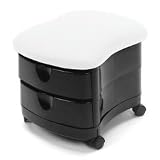 2 Drawer Pedicure Stool - Beige