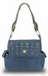 Fleurville Denim Grommet Mini Mothership Diaper Bag