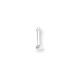 Soft Acrylic Labret Retainer 14G (1.6mm) 5/16" (8mm) Long UV Clear""