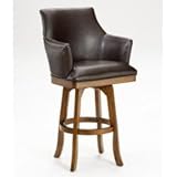 Park View Barrel Back Swivel Bar Stool by Hillsdale - Medium Brown Oak Fini ....