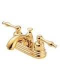 Danze D301055PBV Sheridan Centerset Lavatory Faucet, Polished Brass