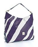 Dooney & Bourke Striped Sac Bag in Plum