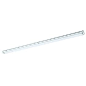 American Fluorescent S248HOE12 Commercial Grade High Output 2-48 Watt T12 Light Strip, White Enamel Steel Chassis