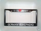 Black Plastic I Love My German Shepherd Frame